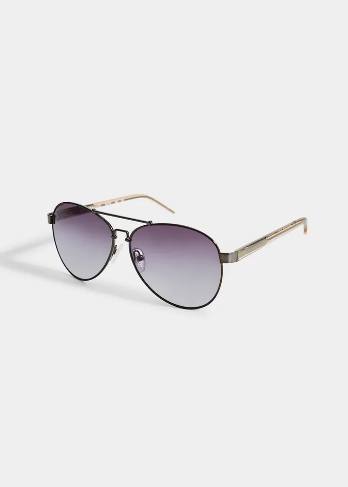 Outlet 8211 Women Sunglasses Elie Tahari Avitator Sunglasses Gunmetal