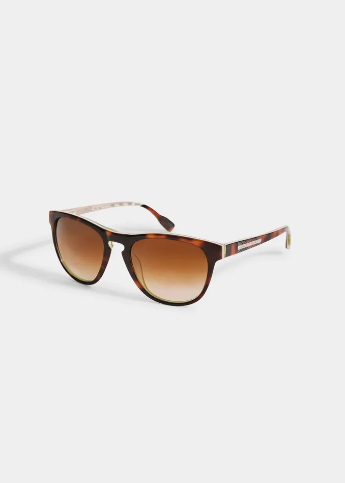 Outlet 8211 Women Sunglasses Elie Tahari Tortoise Rounded Sunglasses Toirtoise Green