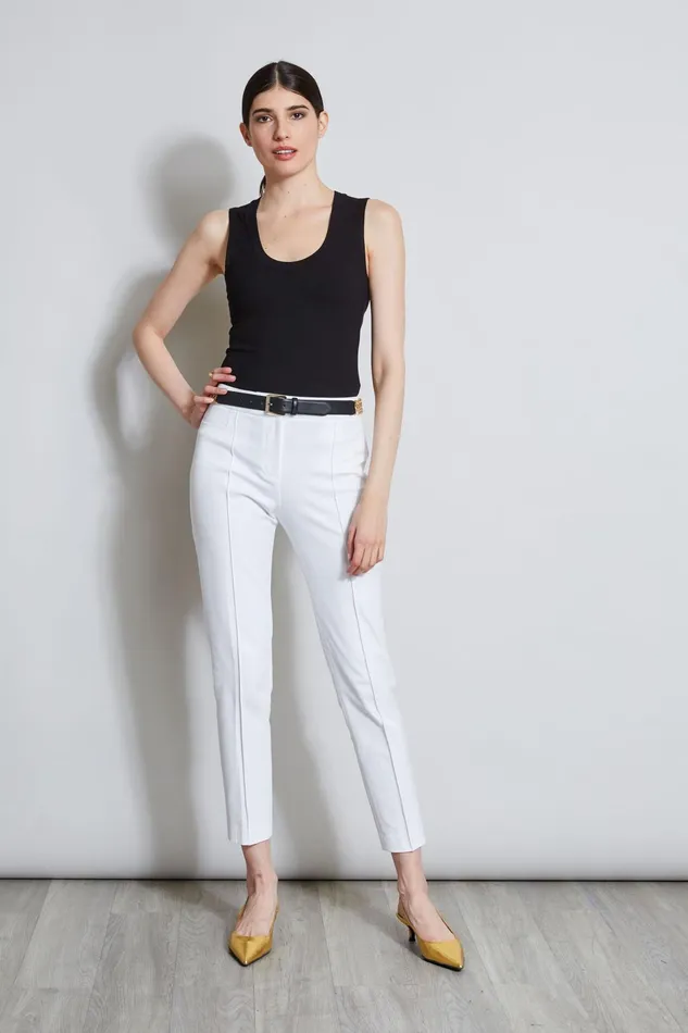 Outlet 8211 Women Tops Elie Tahari Rib Knit Scoop Tank Top Black