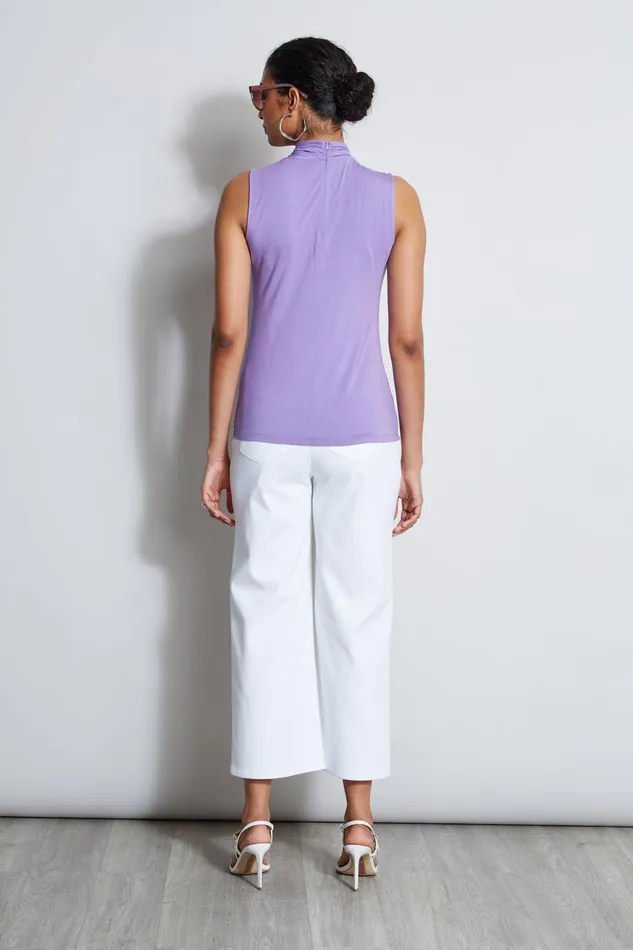 Outlet 8211 Women Tops Elie Tahari Sleeveless Twist Knit Grape