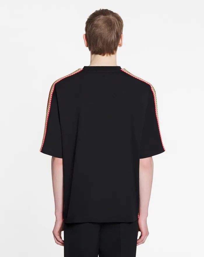 Oversized Embroidered Lanvin Side Curb Tshirt Black Men Lanvin Tshirts and Polos Oversized Embroidered Lanvin Side Curb Tshirt Black Men Lanvin Tshirts and Polos