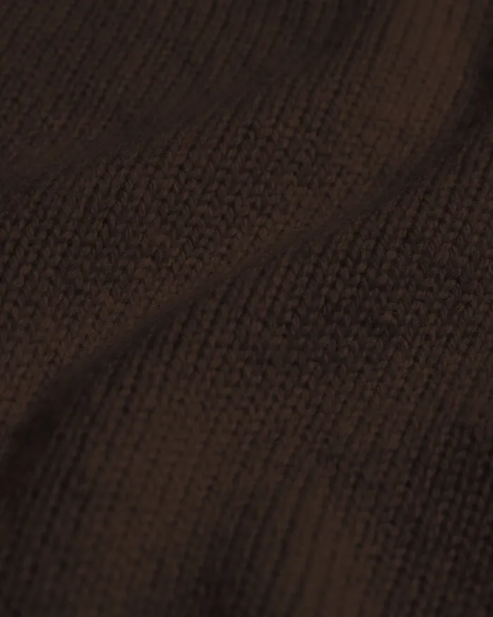 Oversized Merino Wool Crew 8211 Coffee Brown Knit Sweaters Colorfulstandard Men