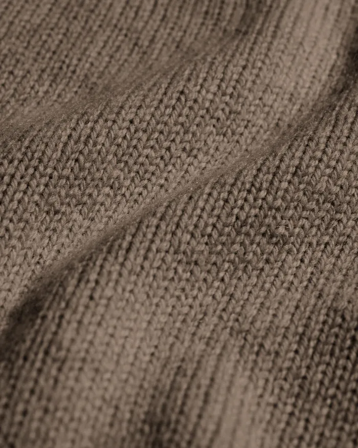 Oversized Merino Wool Crew 8211 Warm Taupe Men Knit Sweaters Colorfulstandard