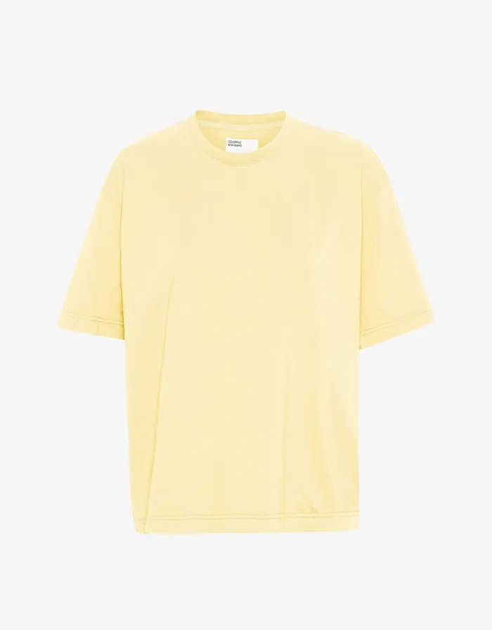 Oversized Organic TShirt 8211 Soft Yellow TShirts Colorfulstandard Women