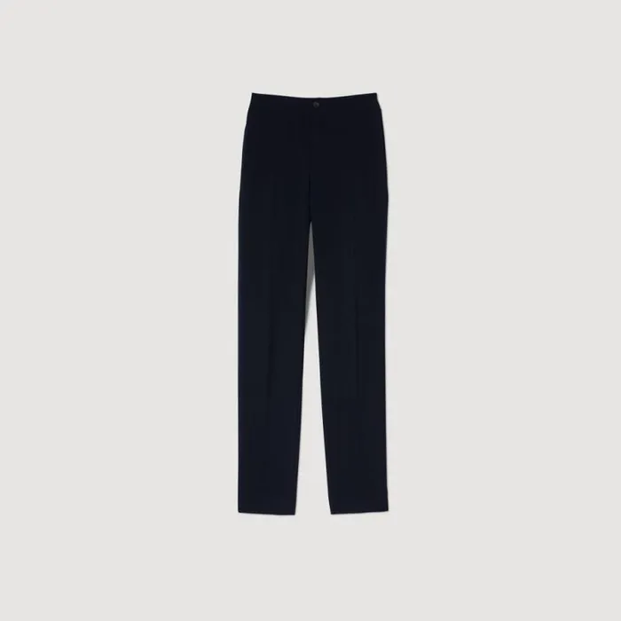 Pants and Shorts Men SANDRO Jersey Pants Navy Blue Pants and Shorts Men SANDRO Jersey Pants Navy Blue