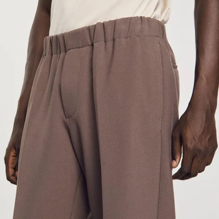 Pants and Shorts Men SANDRO Wideleg Pants Taupe