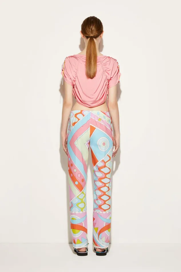 Pants And Shorts Women PUCCI VivaraPrint Cotton Trousers