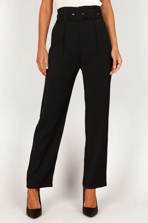 Pants Women petalandpup Kristina High Waisted Pants 8211 Black Black