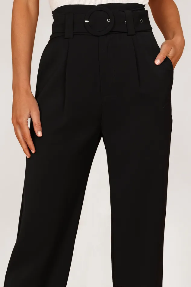 Pants Women petalandpup Kristina High Waisted Pants 8211 Black Black