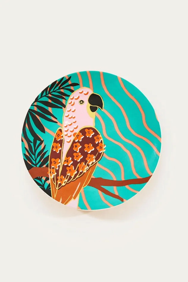 Parrot Plate Women Farm Rio Happiness A La Table
