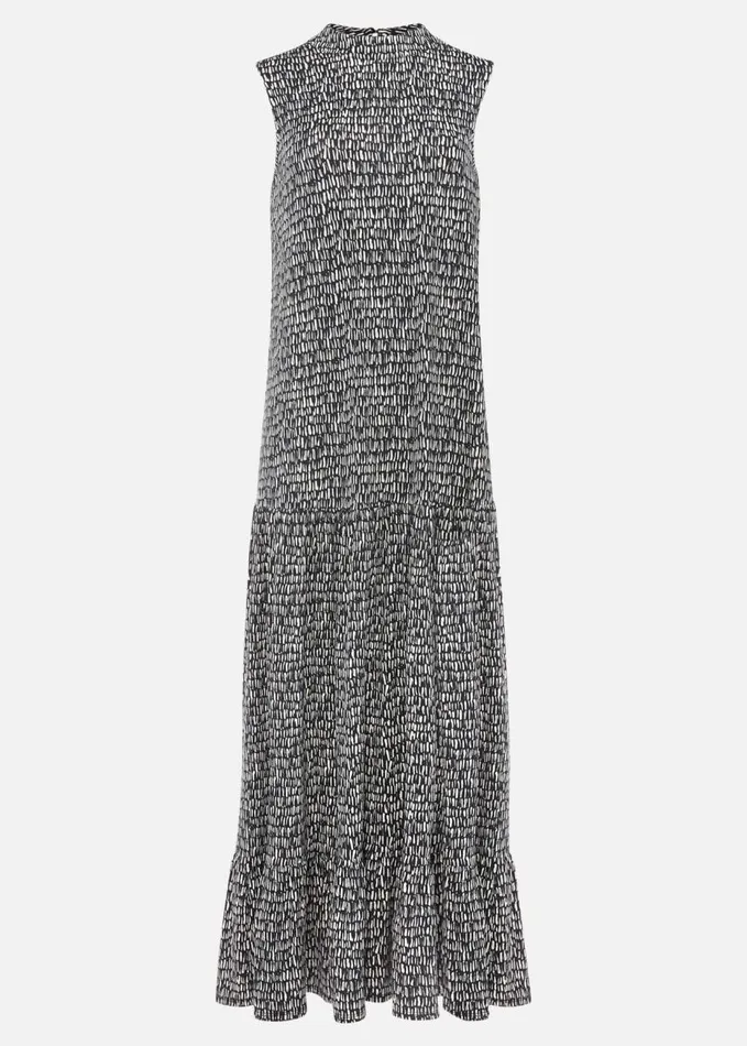 Phase Eight Adelia Abstract Print Midaxi Dress Blackivory Women Dresses