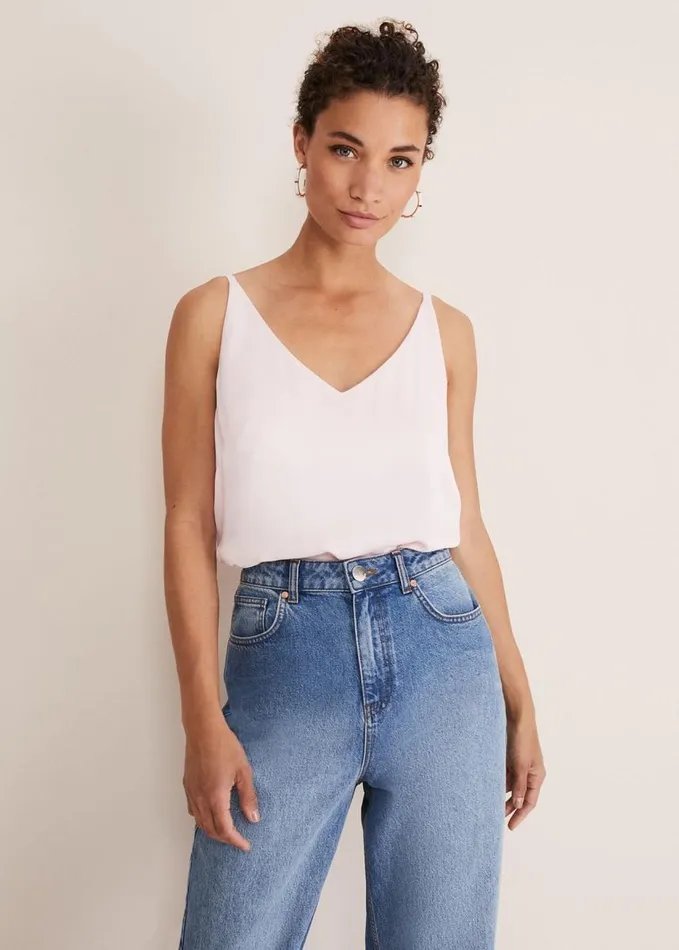 Phase Eight Alanis Cami Top Pale Pink Women Tops and TShirts