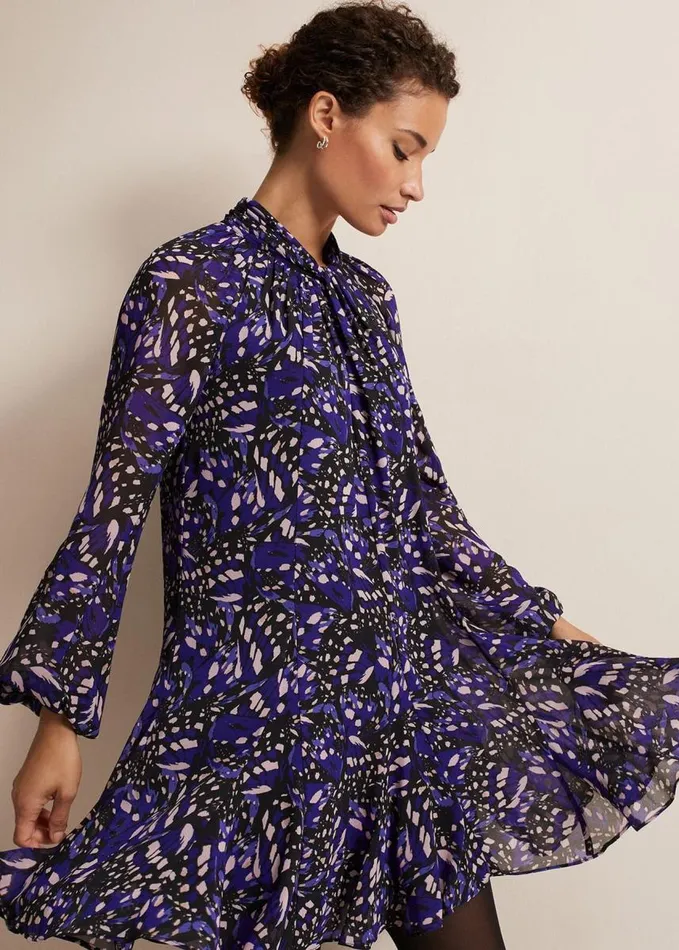 Phase Eight Aleka Abstract Swing Mini Dress Multicoloured Women Dresses