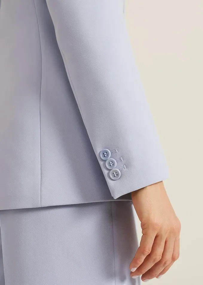 Phase Eight Alexis Shawl Collar Suit Jacket Blue Women Jackets