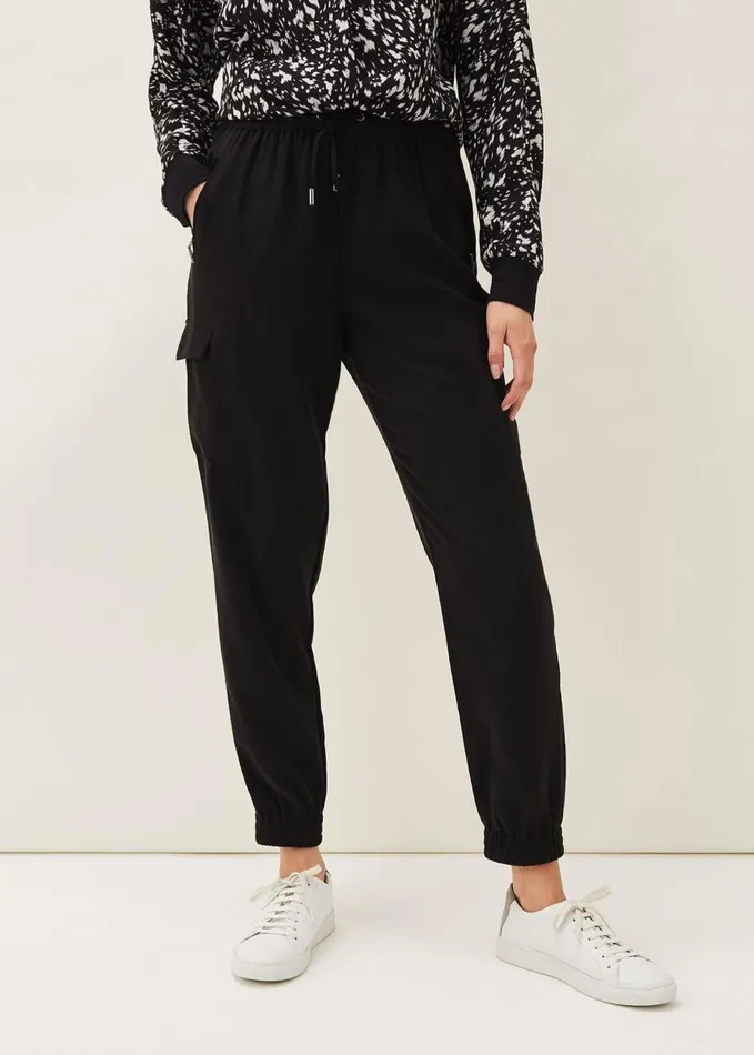 Phase Eight Alora Soft Jogger Black Women Trousers