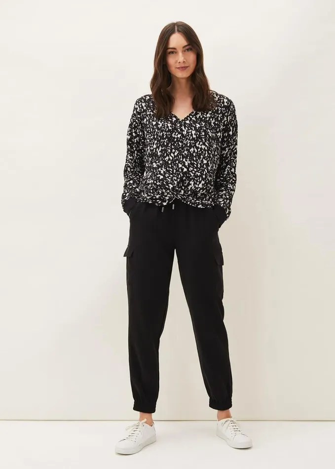 Phase Eight Alora Soft Jogger Black Women Trousers