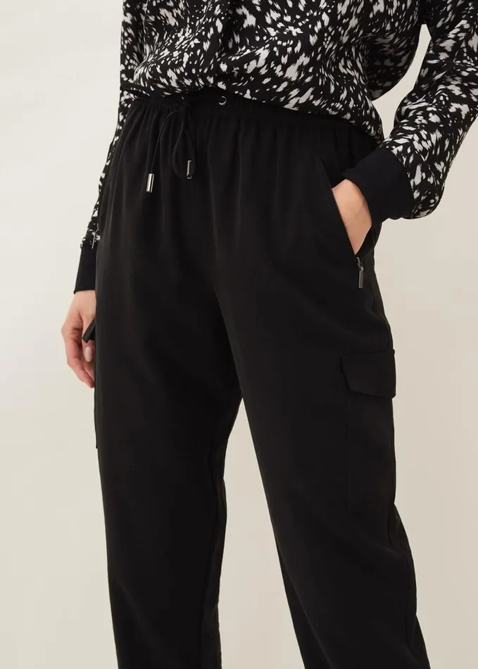 Phase Eight Alora Soft Jogger Black Women Trousers