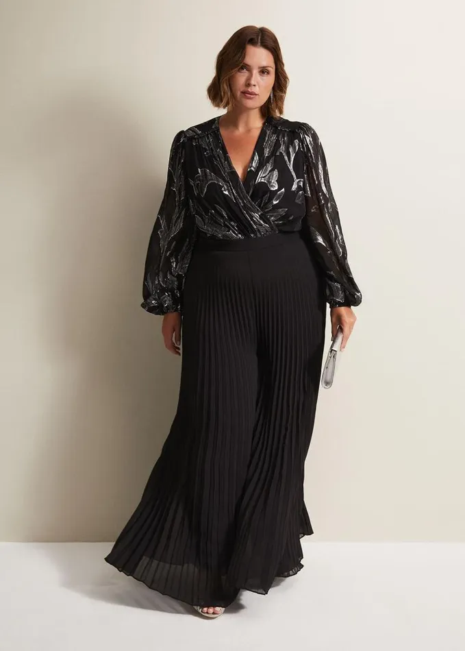 Phase Eight Althea Wide Leg Jumpsuit Black Women Dresses
