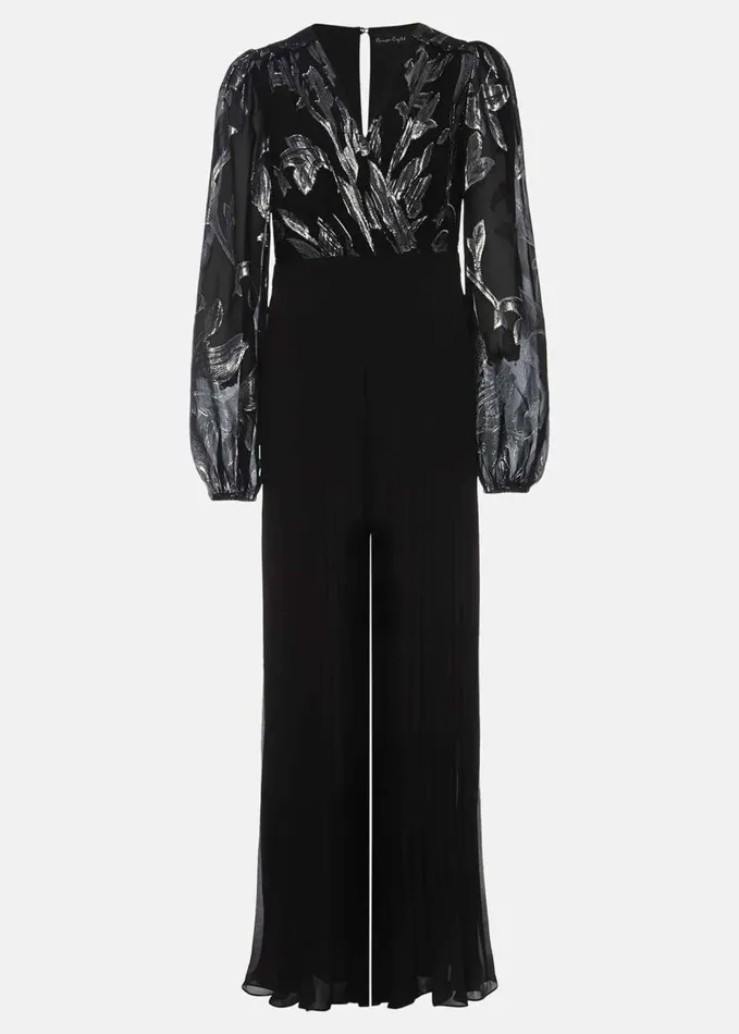 Phase Eight Althea Wide Leg Jumpsuit Black Women Dresses