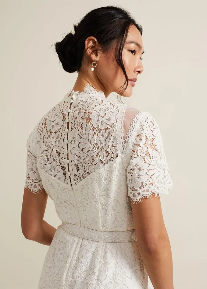 Phase Eight Amaliah Lace Jumpsuit Ivory Women Dresses