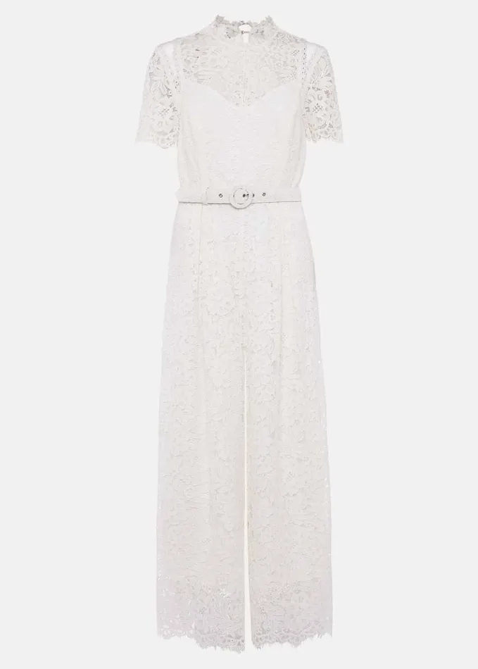 Phase Eight Amaliah Lace Jumpsuit Ivory Women Dresses