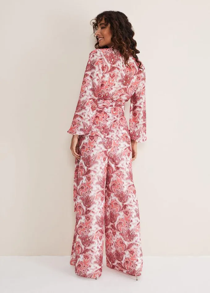 Phase Eight Arabella Print Trousers Sunsetmulti Women Trousers