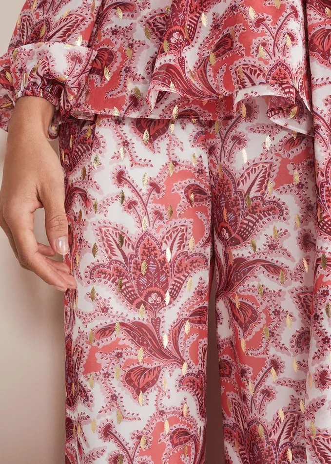 Phase Eight Arabella Print Trousers Sunsetmulti Women Trousers
