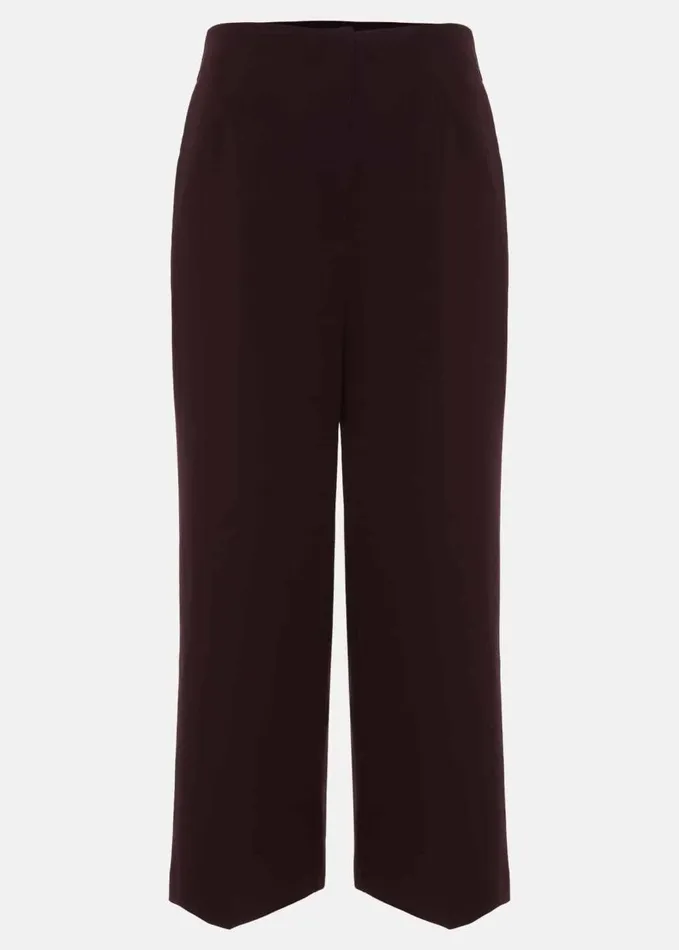 Phase Eight Aubrielle Clean Crepe Culotte Burgundy Women Trousers