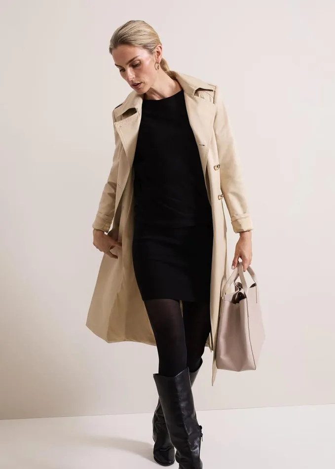 Phase Eight Becca Batwing Knitted Dress Black Women Dresses