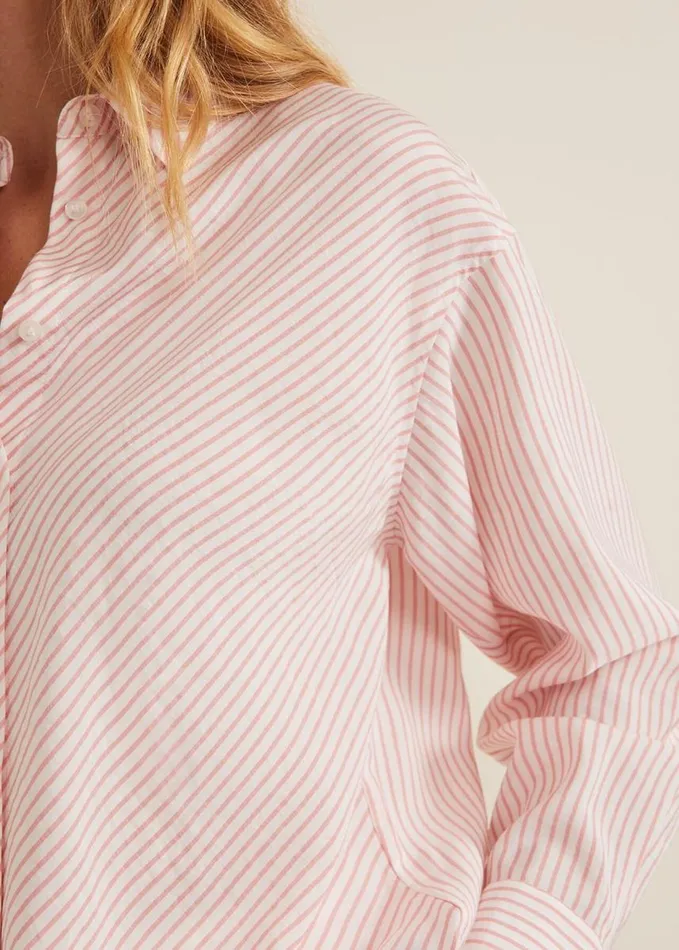 Phase Eight Bernice Stripe Shirt Whitepink Women Shirts and Blouses