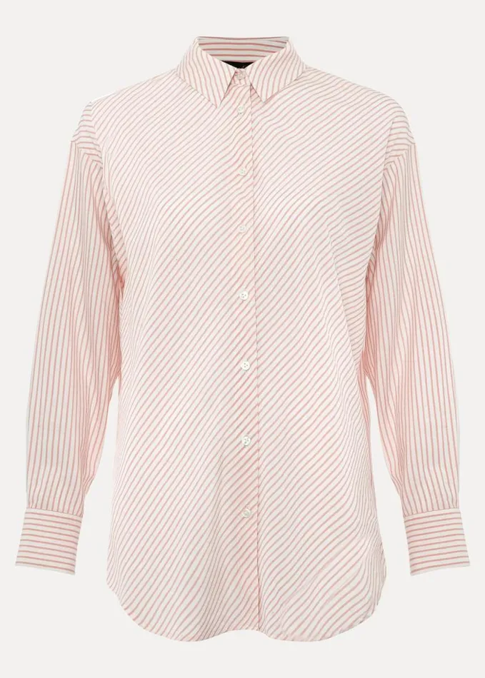 Phase Eight Bernice Stripe Shirt Whitepink Women Shirts and Blouses