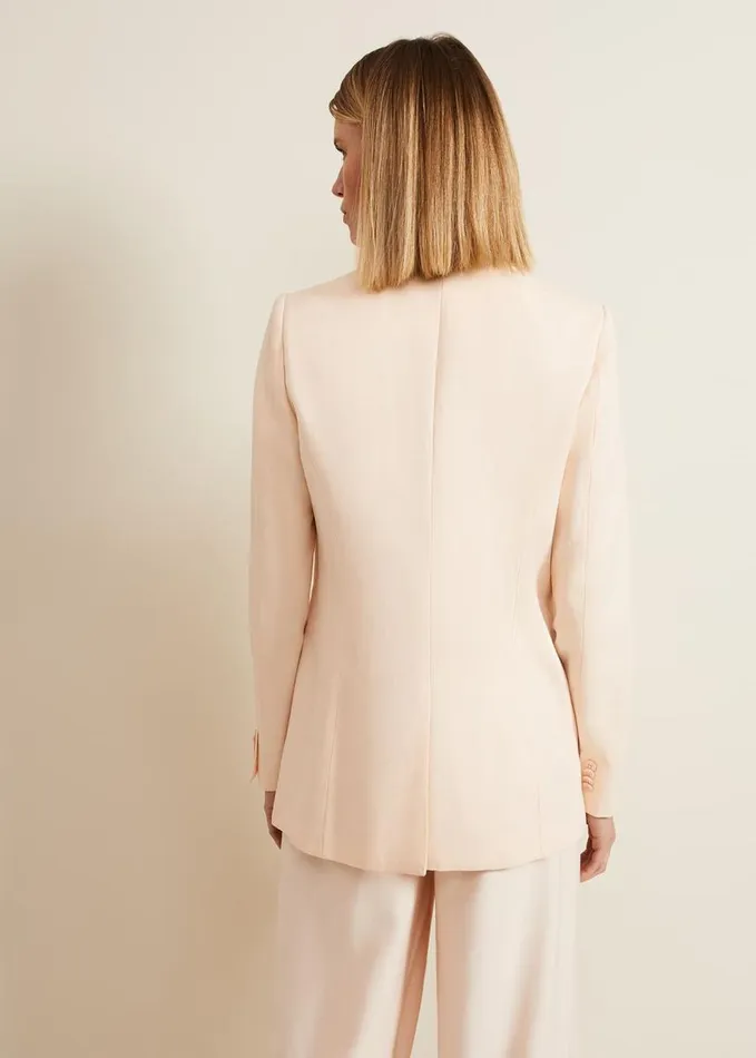 Phase Eight Bianca Peach Suit Jacket Coral Women Jackets