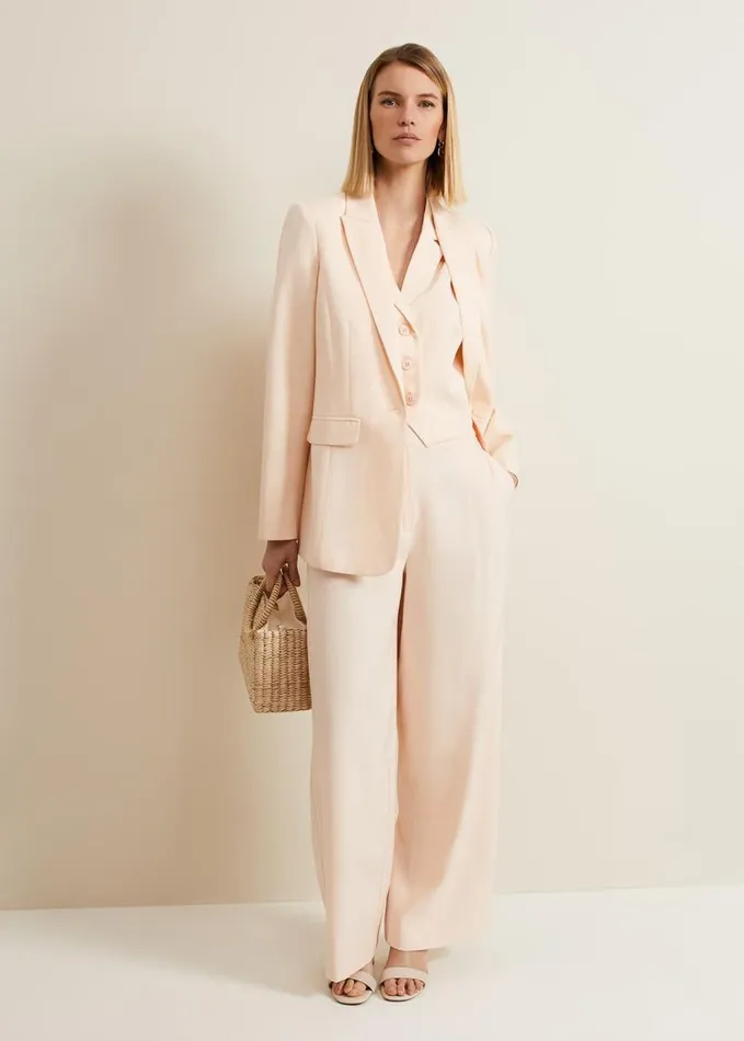 Phase Eight Bianca Peach Suit Jacket Coral Women Jackets