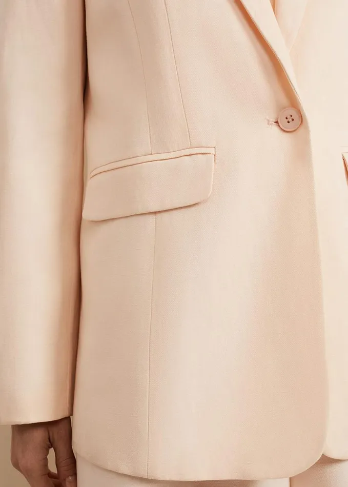 Phase Eight Bianca Peach Suit Jacket Coral Women Jackets
