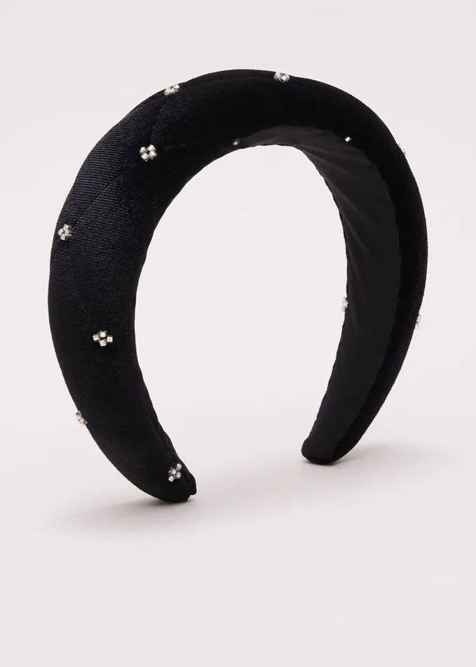 Phase Eight Black Mesh Sparkle Headband Black Women Fascinators and Hats