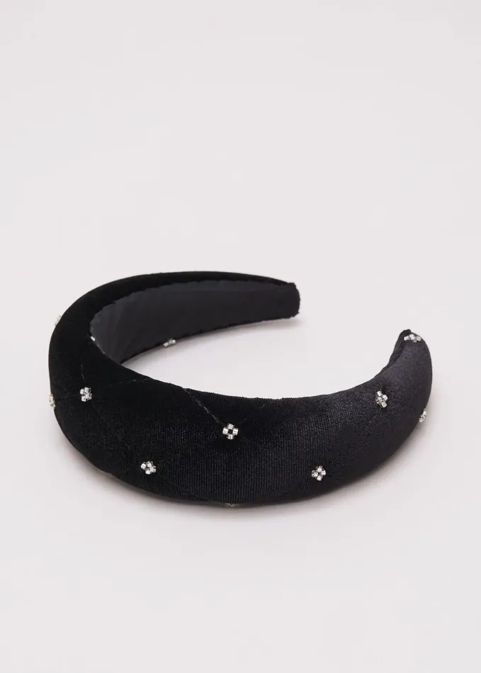 Phase Eight Black Mesh Sparkle Headband Black Women Fascinators and Hats