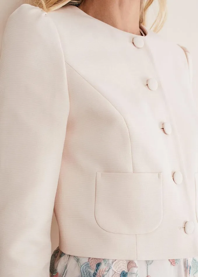 Phase Eight Candace Button Down Jacket Oyster Women Jackets