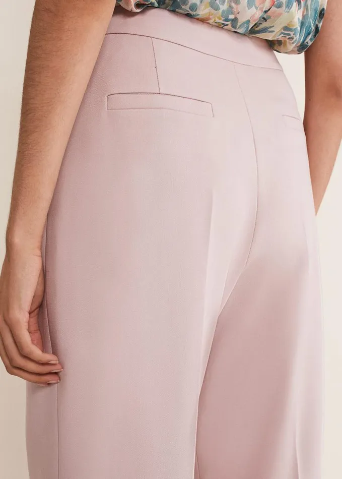Phase Eight Celyn Wide Leg Trousers Antique Rose Women Trousers