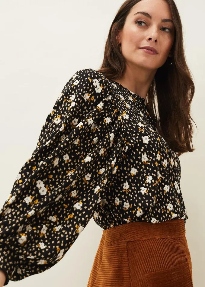 Phase Eight Daizy Ditsy Print Jersey Top Multicoloured Women Tops and TShirts
