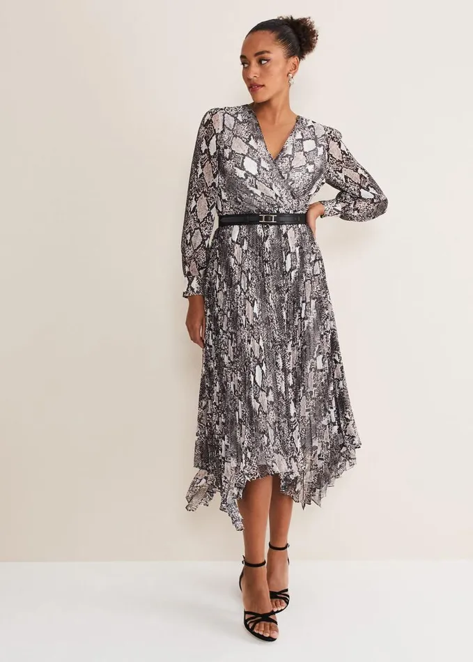 Phase Eight Dani Animal Print Dress Blackmulti Women Dresses