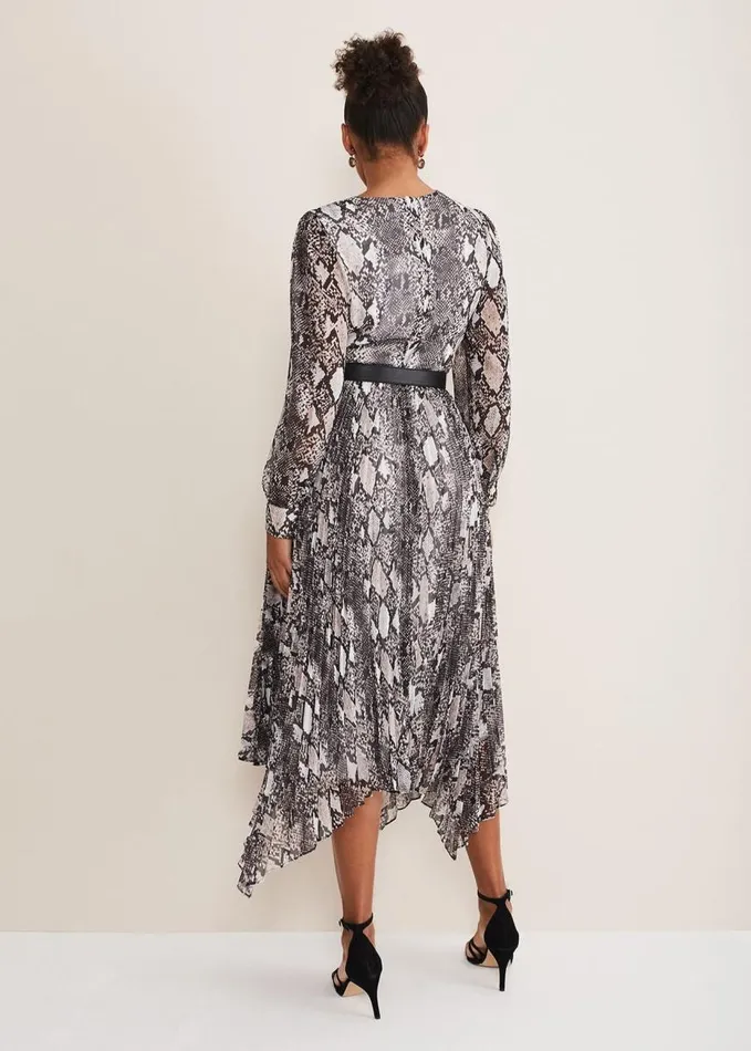 Phase Eight Dani Animal Print Dress Blackmulti Women Dresses