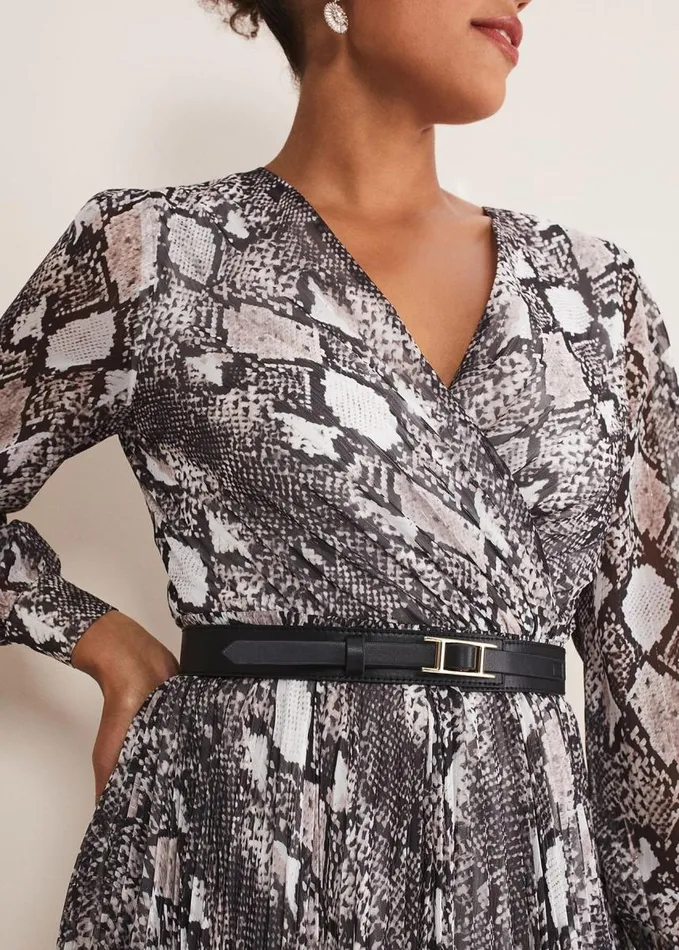 Phase Eight Dani Animal Print Dress Blackmulti Women Dresses