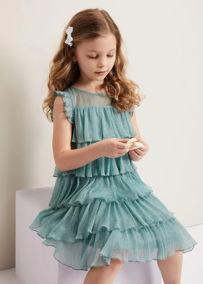 Phase Eight Destiny Plisse Dress Green Women Dresses