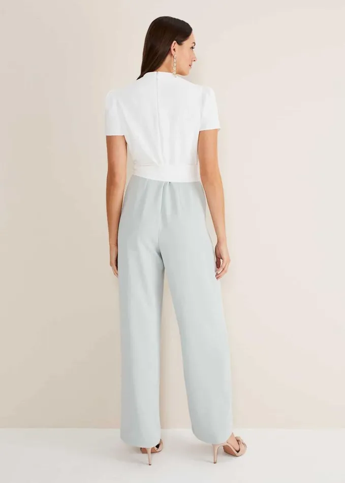 Phase Eight Eloise Wide Leg Jumpsuit Eau De Nilivory Women Dresses