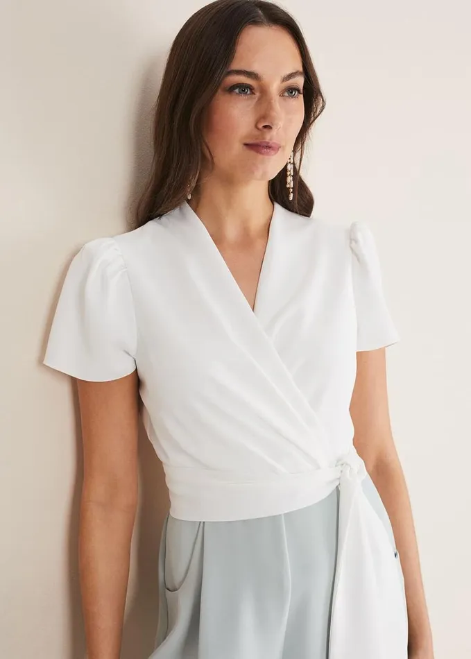Phase Eight Eloise Wide Leg Jumpsuit Eau De Nilivory Women Dresses