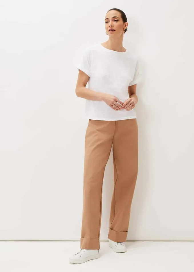 Phase Eight Elspeth Round Neck Top White Women Tops and TShirts