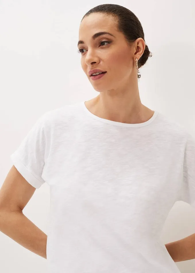 Phase Eight Elspeth Round Neck Top White Women Tops and TShirts