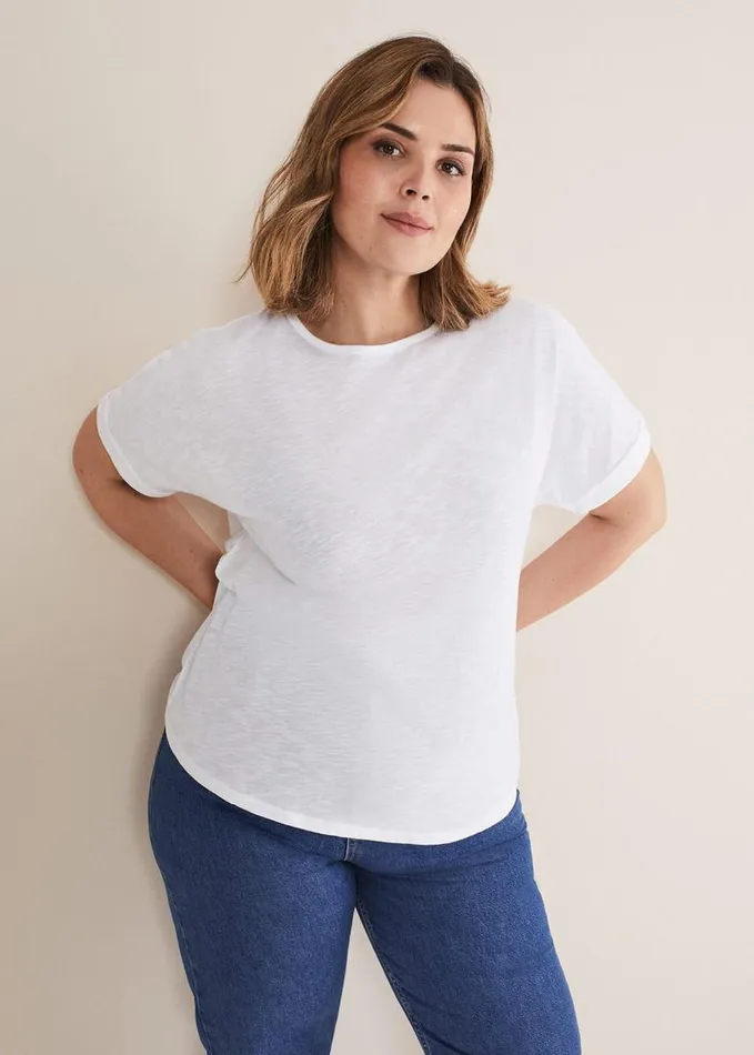 Phase Eight Elspeth Round Neck Top White Women Tops and TShirts