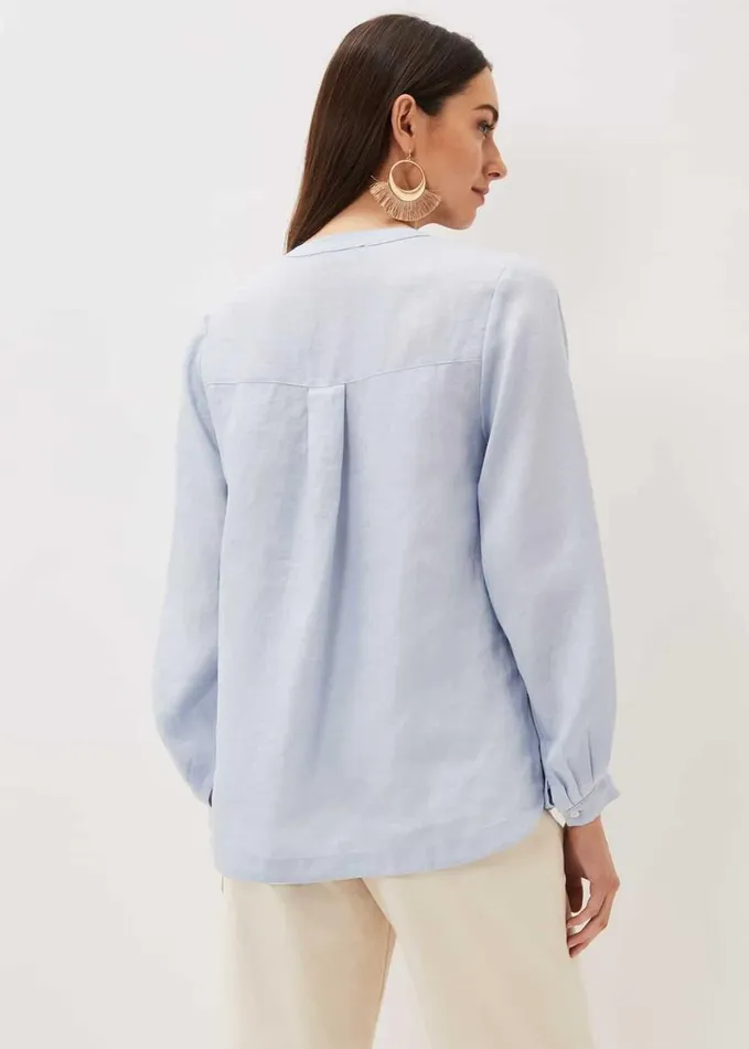 Phase Eight Emma Blouse Soft Blue Women Tops and TShirts