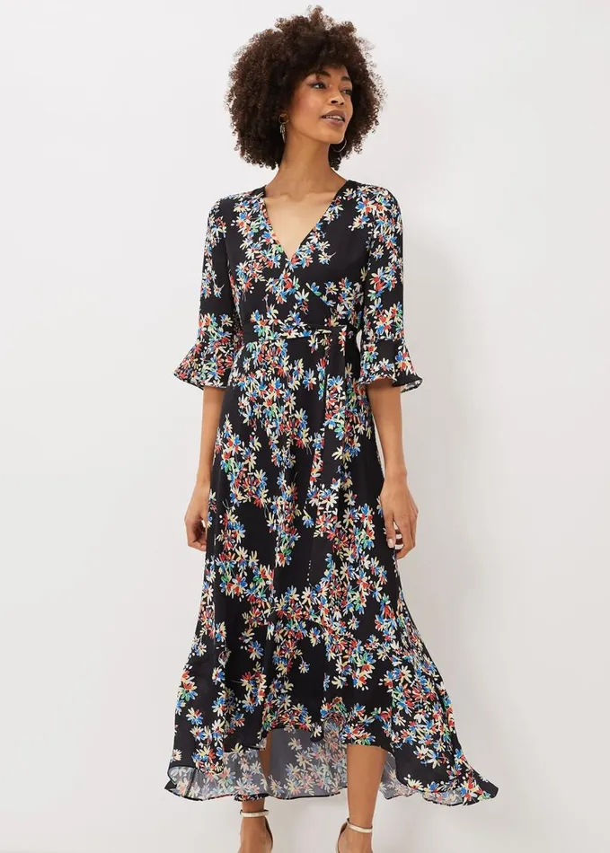 Phase Eight Emmaline Floral Maxi Dress Blackmulti Women Dresses